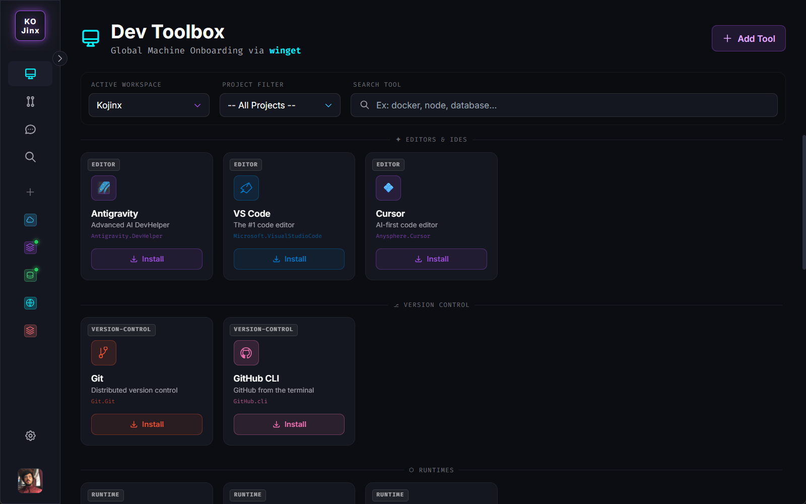 Kojinx Dev Toolbox